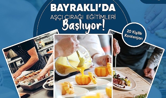 Bayraklı’da ücretsiz ‘aşçı çırağı’ eğitimi