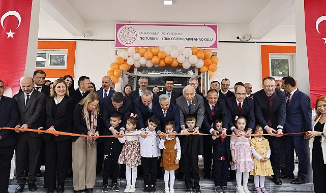 Eşit gelecek için Kahramanmaraş’ta ING Türkiye-TEV Anaokulu açıldı