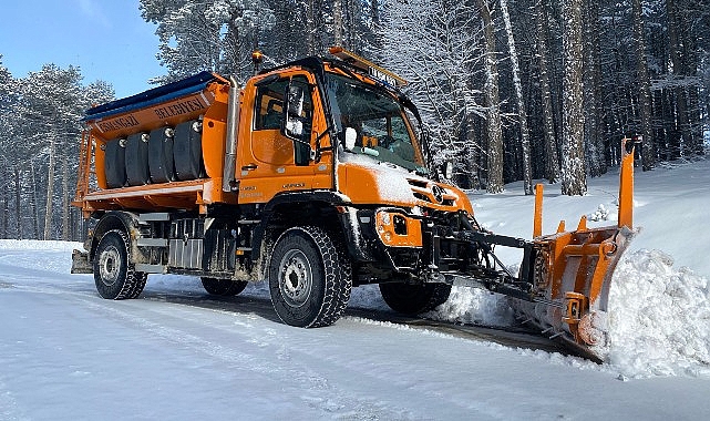 Karla kapanan yollara anında müdahale
