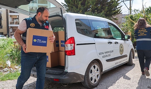 Buca Belediyesi’nden ihtiyaç sahiplerine Ramazan kolisi