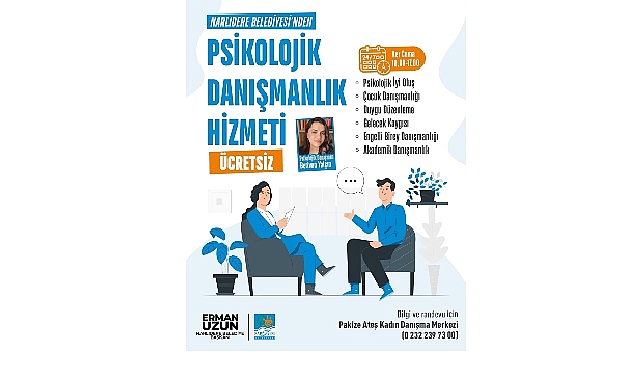 Narlıdere belediyesi’nden, ücretsiz psikolojik danışmanlık hizmeti